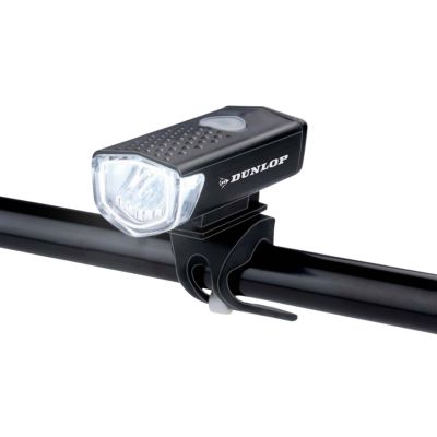 17. Zestaw lampek rowerowych Dunlop Led, ładowanie USB, tył+przód 473758