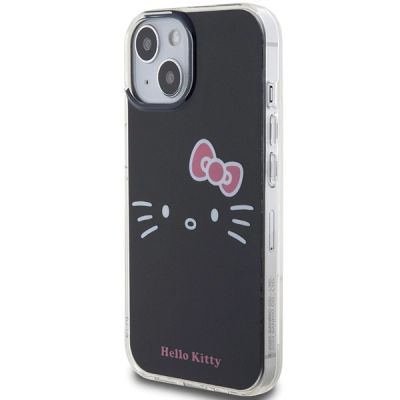 2. Etui Hello Kitty IML Kitty Face na iPhone 15 - czarne