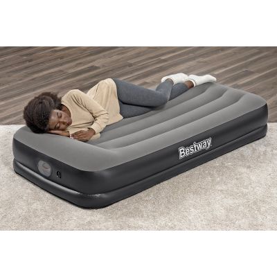 23. Bestway 671BT dmuchany materac Pojedynczy materac Czarny, Szary Unisex