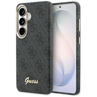 Etui Guess 4G Script MagSafe na Samsung Galaxy S26 - czarny
