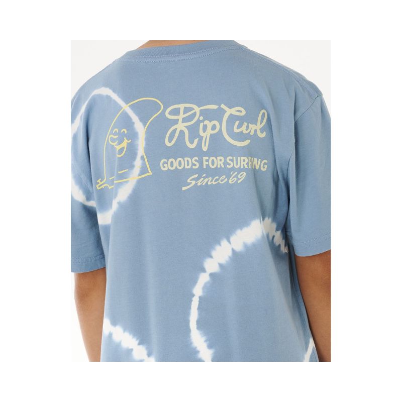 5. Koszulka chłopięca RIP CURL Pacific Rinse Fin Tee-Boy niebieska