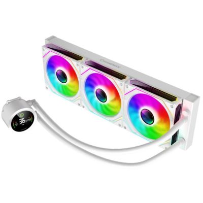 3. GameMax ICEBURG 360 DIGITAL WH system chłodzenia komputerów Procesor Chłodnica cieczy all-in-one 12 cm Biały 1 szt.
