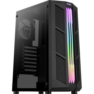 2. OBUDOWA AEROCOOL PGS PRIME-G-BK-v1 RGB czarna