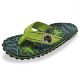 Japonki Gumbies Islander Flip-Flops Lime Hibiscus GU-FFISL148