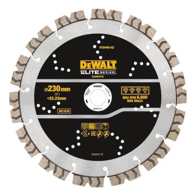 DeWALT DT20462-QZ Ostrze diamentowe 23 cm Ostrze diamentowe do krawędzi segmentowej