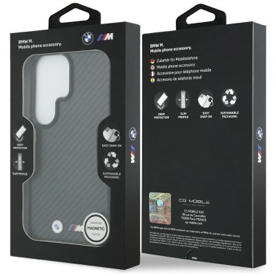 8. Etui BMW M Kevlar Logo MagSafe na Samsung Galaxy S26 Ultra - czarne