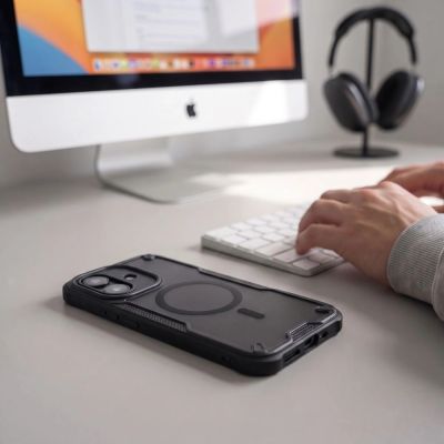 8. Etui Tech-Protect Rugged Shield MagSafe na Xiaomi Redmi Note 17 Pro 5G - czarne matowe