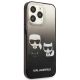 4. Etui Karl Lagerfeld Gradient Ikonik Karl&Choupette na iPhone 13 Pro / iPhone 13 - czarne