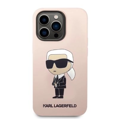 3. Etui Karl Lagerfeld Silicone Ikonik MagSafe na iPhone 14 Pro Max - różowe