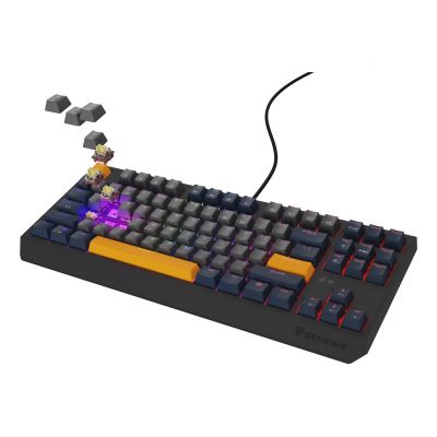 2. GENESIS Thor 230 TKL klawiatura Gaming USB QWERTY Angielski Niebieski