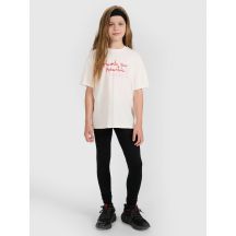 Legginsy dzianinowe dziewczęce 4F 4FJRAW25TTIGF291-20S