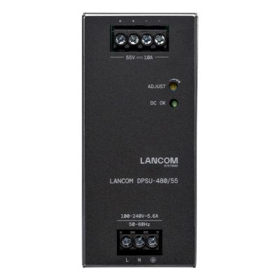 3. LANCOM DPSU-480/55 moduł zasilaczy 480 W TS35 DIN Czarny, Stal