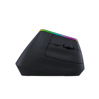 8. Mysz bezprzewodowa Wozinsky WMG-1164 gamingowa pionowa ergonomiczna 3600 DPI z podświetleniem RGB - czarna