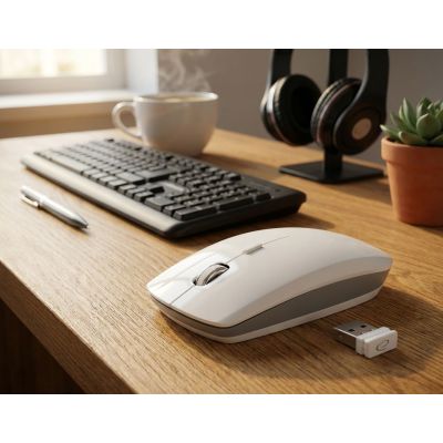 5. Mysz Esperanza EM120W (optyczna; 1600 DPI; kolor biały)