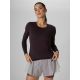 Longsleeve treningowy slim szybkoschnący damski 4F 4FRAW26TFLOF0733-80S