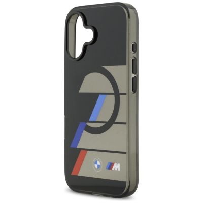6. Etui BMW M IML Metal Buttons Tricolor Lines MagSafe na iPhone 17 - czarne