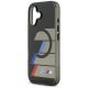 6. Etui BMW M IML Metal Buttons Tricolor Lines MagSafe na iPhone 17 - czarne