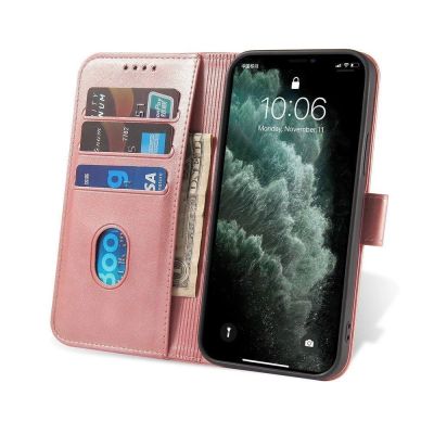 6. Magnet Case elegancki futerał etui pokrowiec z klapką i funkcją podstawki Samsung Galaxy A03s (166,5) różowy