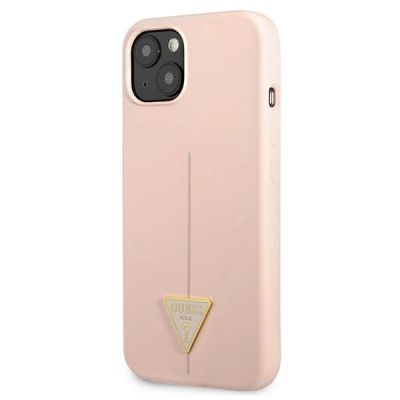 2. Etui Guess Silicone Triangle na iPhone 13 mini - różowe