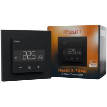 Termostat Heatit Z-TRM6 Black Matt Z-Wave Thermostat 3600W 16A 868,4 Mhz