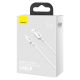 5. Baseus Superior kabel USB - USB Typ C 66 W 6A 1 m Biały (CATYS-02)