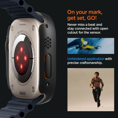 25. Etui Spigen Thin Fit 360 na Apple Watch Ultra (49 mm) - czarne