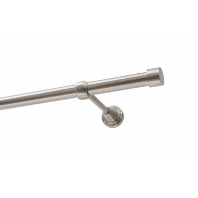 KARNISZ POJEDYNCZY FI 19 MM EFEKT STALI NIERDZEWNEJ 400 CM LUNA  KOWALSKI