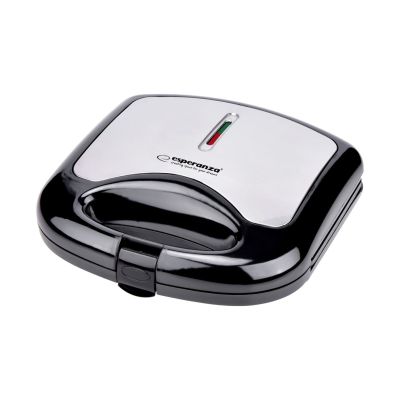 11. Opiekacz do kanapek Esperanza ASIAGO EKT011 (1000W; kolor czarno-srebrny)