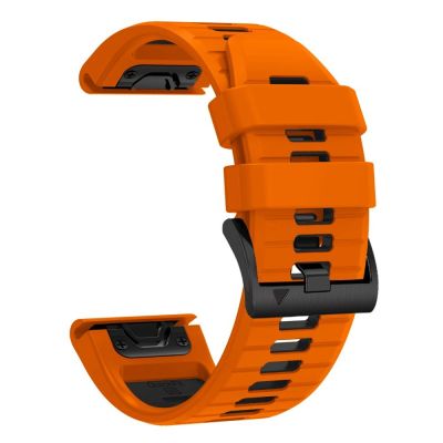 3. Pasek Tech-Protect Iconband Pro na Garmin Fenix 5X / 5X Plus / 6X / 6X Pro / 7X / 8 / 8 Pro / 9 / 9 Pro (47 mm) - pomarańczowo-czarny