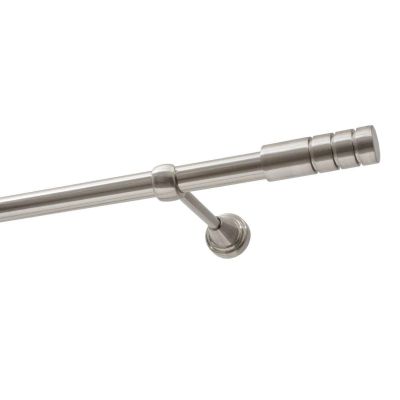 KARNISZ POJEDYNCZY FI 19 MM EFEKT STALI NIERDZEWNEJ 160 CM TECHNO KOWALSKI