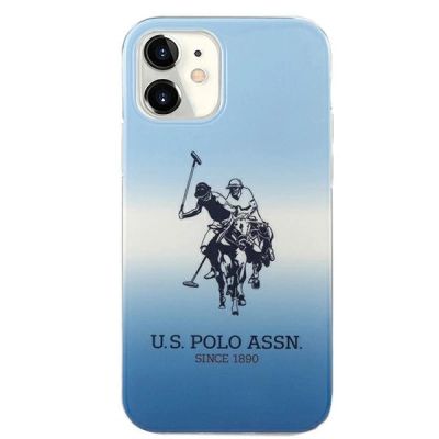 3. Etui U.S. Polo Assn. Gradient Pattern Collection na iPhone 12 mini - niebieskie