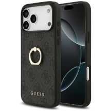 Etui Guess 4G Ring Stand na iPhone 17 Pro Max - czarne