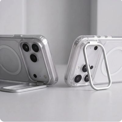 6. Etui Tech-Protect MagStand MagSafe CC na iPhone 18 Pro / 17 Pro - przezroczyste