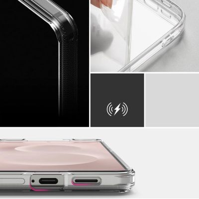 5. Etui Ringke Fusion na Samsung Galaxy S25 Edge - przezroczyste