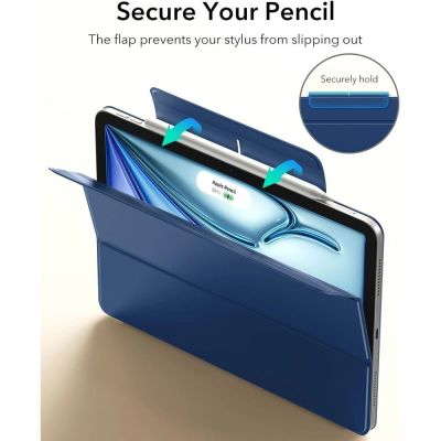 2. Etui ESR Rebound Magnetic na iPad Air 10.9" (2020/2022) / 11" (2024/2025/2026) - granatowe