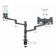 10. GEMBIRD BIURKOWE REGULOWANE RAMIĘ/UCHWYT NA MONITOR + PODSTAWKA NA NOTEBOOKA 17-32, VESA 100X100MM, DO 8 KG