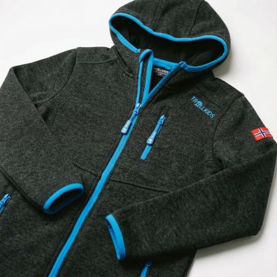 3. Kurtka polarowa Trollkids Kids Jondalen Jacket XT atlantic Jr 222-605