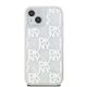 3. Etui DKNY Liquid Glitter Multilogo na iPhone 15 / 14 / 13 - białe