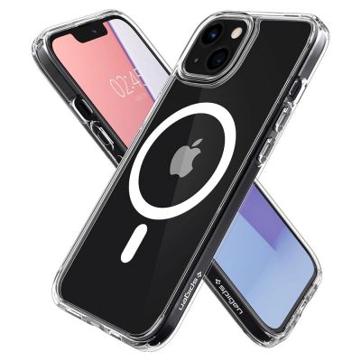 16. Etui Spigen Ultra Hybrid Mag z MagSafe na iPhone 13 mini - białe