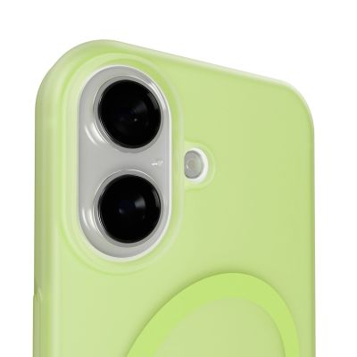 7. Etui silikonowe Puro Daylight kompatybilne z Magsafe na iPhone 17 - półprzezroczyste zielone