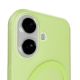 7. Etui silikonowe Puro Daylight kompatybilne z Magsafe na iPhone 17 - półprzezroczyste zielone
