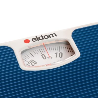 3. ELDOM MECHANICZNA WAGA ŁAZIENKOWA BR2016N NIEBIESKA DO 130 KG