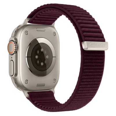 2. Pasek Tech-Protect NylonLoop na Apple Watch 44 / 45 / 46 / 49 mm - burgundowy