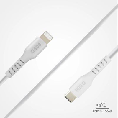 6. Kabel SBS TECABLELIGTC1W USB-C - Lightning z certyfikatem MFi, 1m - biały