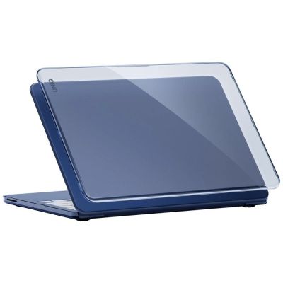 Etui UNIQ Vero na MacBook Neo - półprzezroczysto-granatowe