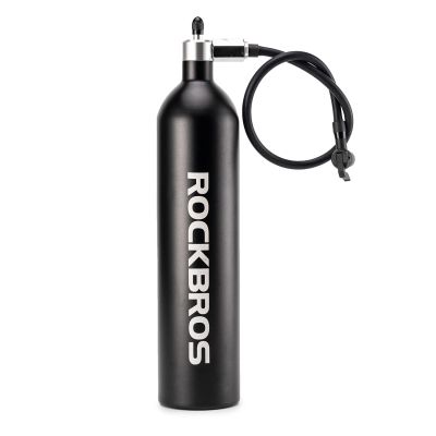 2. Zbiornik ciśnieniowy Rockbros do pompowania opon bezdętkowych tubeless 200 PSI 1.2l - czarny