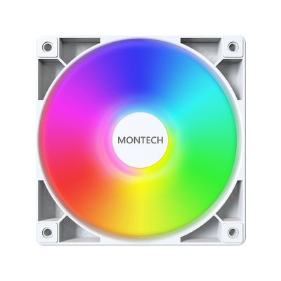 2. Wentylator Montech GF120 PWM ARGB, 3 szt. - 120mm, biały