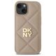 3. Etui DKNY Quilted Stack Logo na iPhone 15 - beżowe