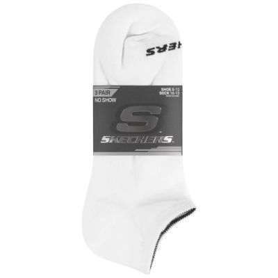 2. Skechers 3pk Unisex Non Terry No Show S114041-100 Białe 39-42