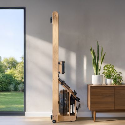 19. VIRTUFIT ELITE DREWNIANY WIOŚLARZ Z OPOREM WODNYM - DREWNO/DĄB
